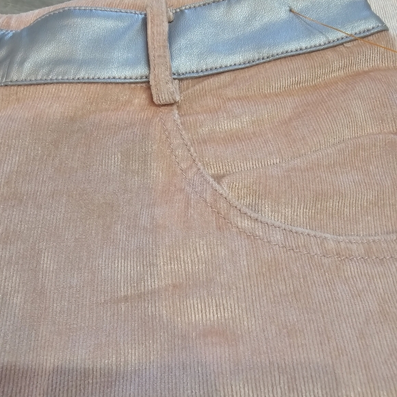 MYMOMENT Spain Blush Pink Corduroy Pants with Metallic Trim EU 38 / US 6 - Picture 2 of 12